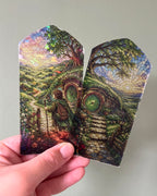 Shire Hobbit Hole Stained Glass Bookmarks