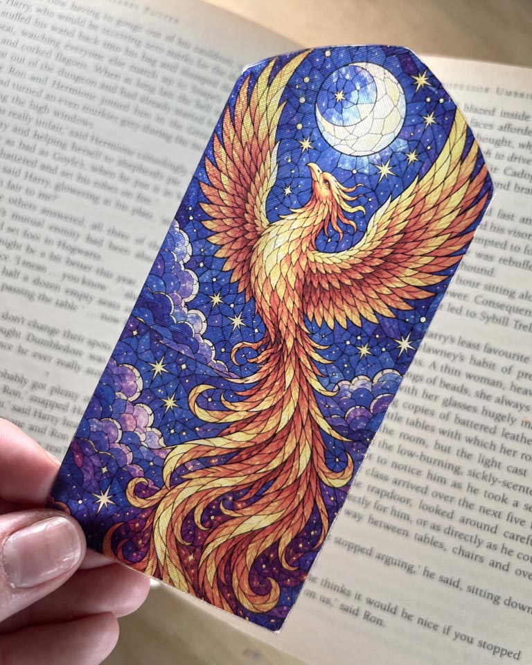 Pheonix Stained Glass Bookmarks