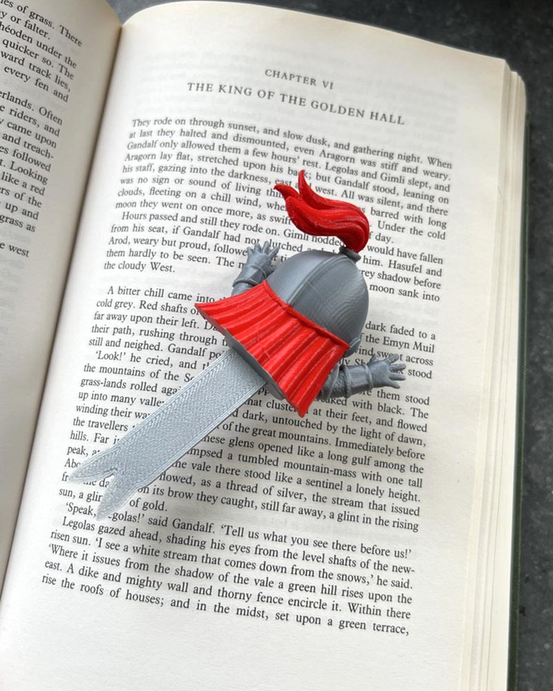 Medieval Knight Squashed Bookmark | Squishmarks