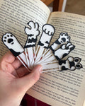 cat paw bookmark set 3d printed cute bookmarks for book lovers 