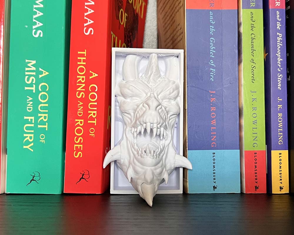 D printed Diablo book nook shelf insert