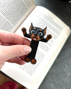 Doberman Squashed Bookmark | Squishmarks