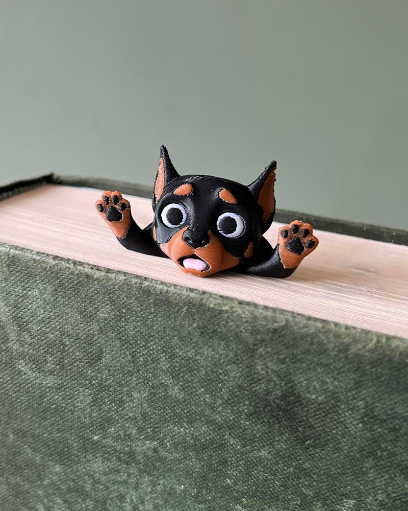 Doberman Squashed Bookmark | Squishmarks