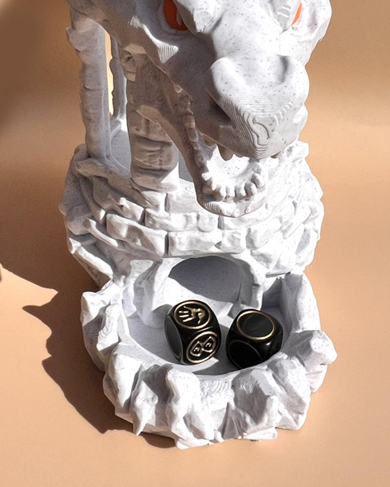 Dragon Skull Dice Tower and Drink Holder
