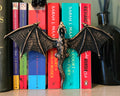 dragon book nook climbing dragon bookshelf decor 3D printed fantasy gift UK