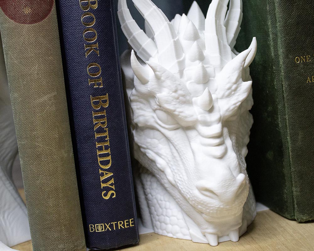 Majestic Dragon With Wings Bookend