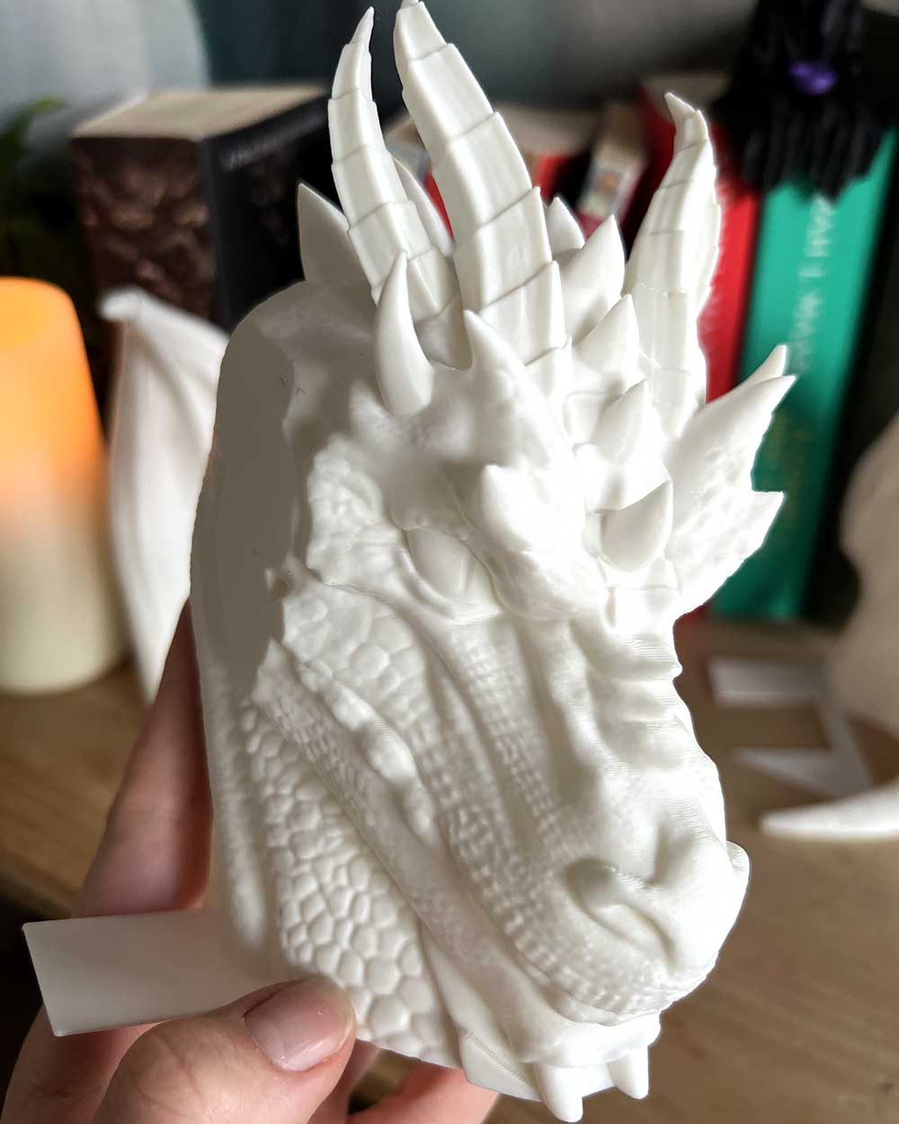 Majestic Dragon With Wings Bookend