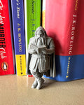 Dwarf Leaning Book Figurine