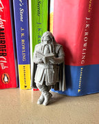 Dwarf Leaning Book Figurine