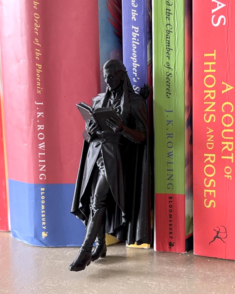 Elven Scholar Reading Figure