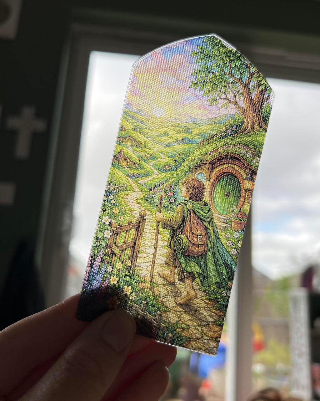 Shire Hobbit Hole Stained Glass Bookmarks