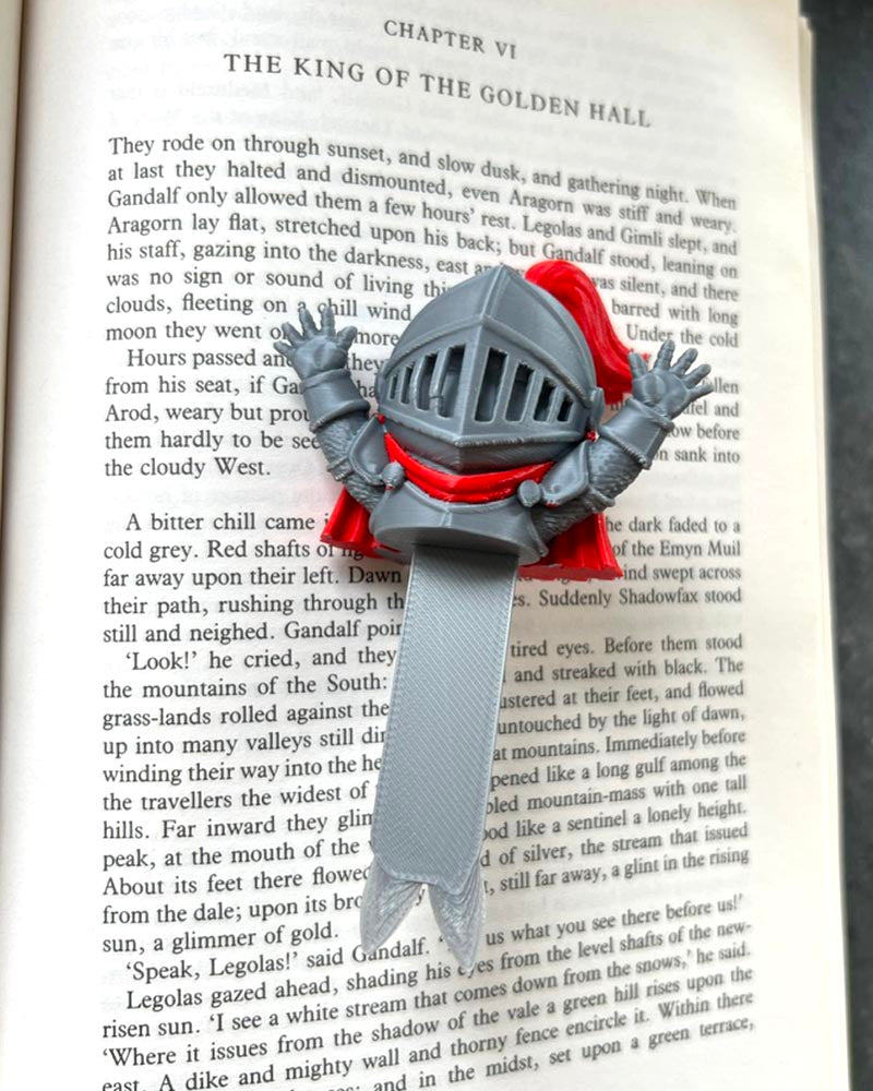 Medieval Knight Squashed Bookmark | Squishmarks