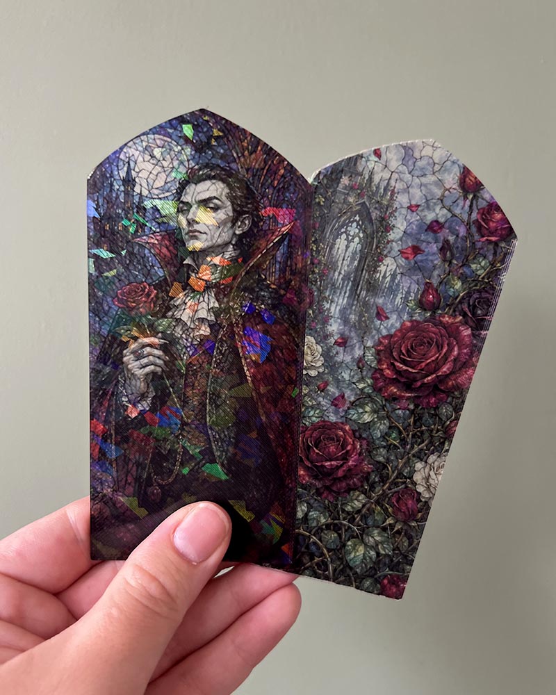 Gothic Vampire Stained Glass Bookmarks