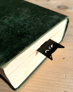 gothic cat bookmark dark academia reading aesthetic book lover gift idea