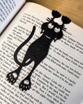 Black Cat Clip Bookmark – Gothic Page Holder for Book Lovers