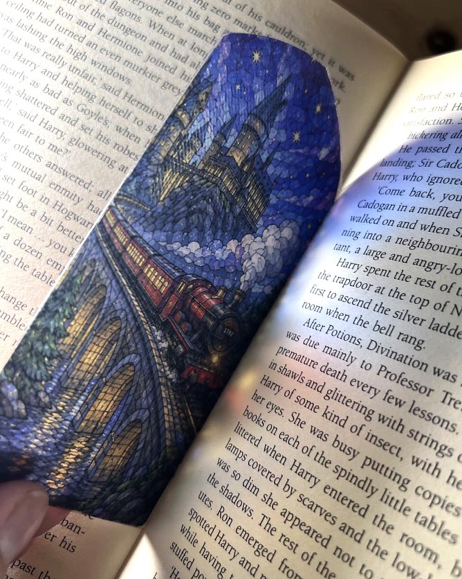 Hogwarts Stained Glass Bookmarks