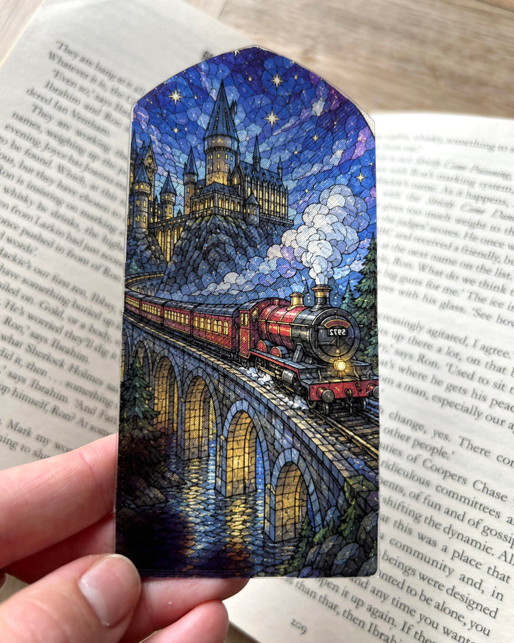 Hogwarts Stained Glass Bookmarks