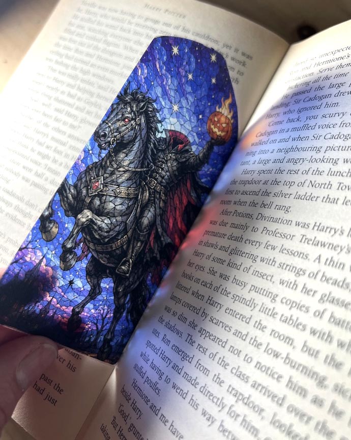 Headless Horseman Stained Glass Bookmark
