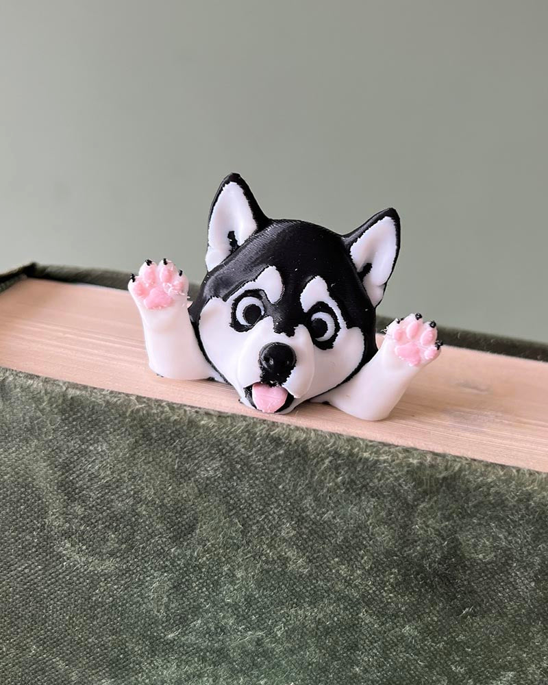Husky Squashed Bookmark | Squishmarks