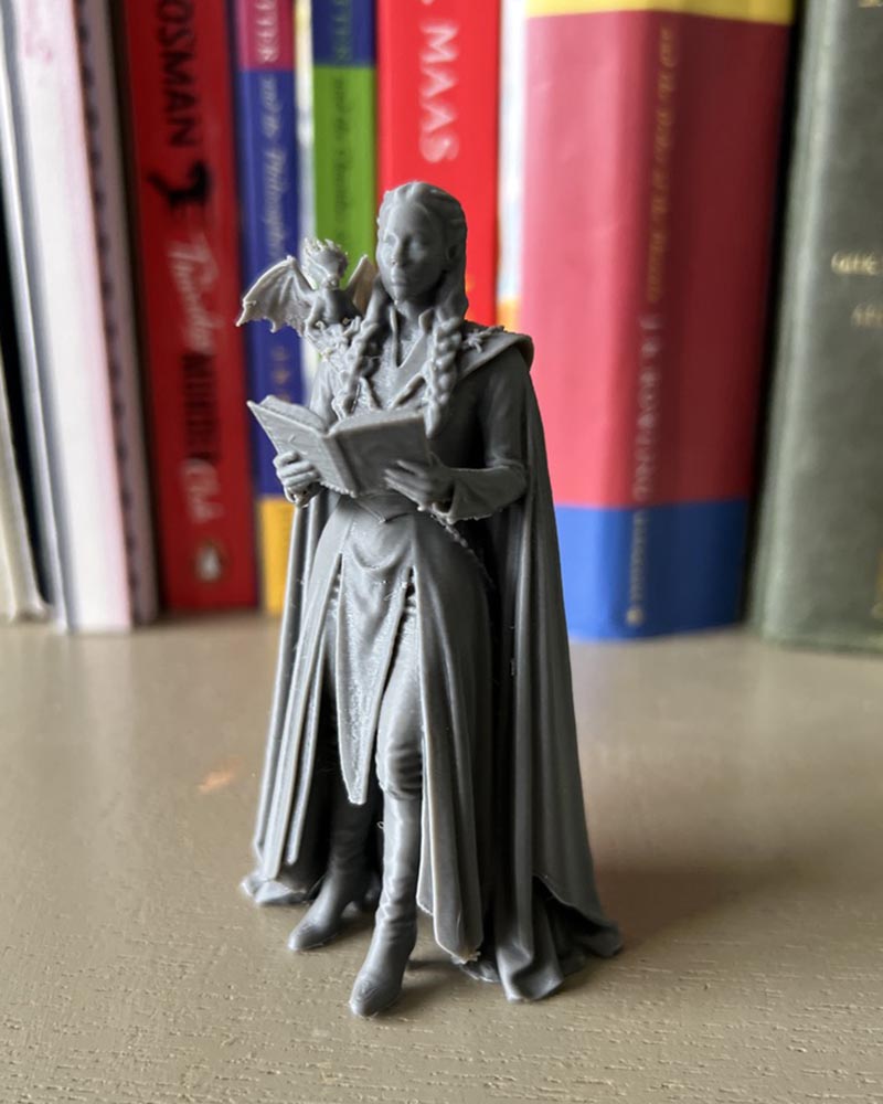 Mother of Dragons Leaning Book Figurine