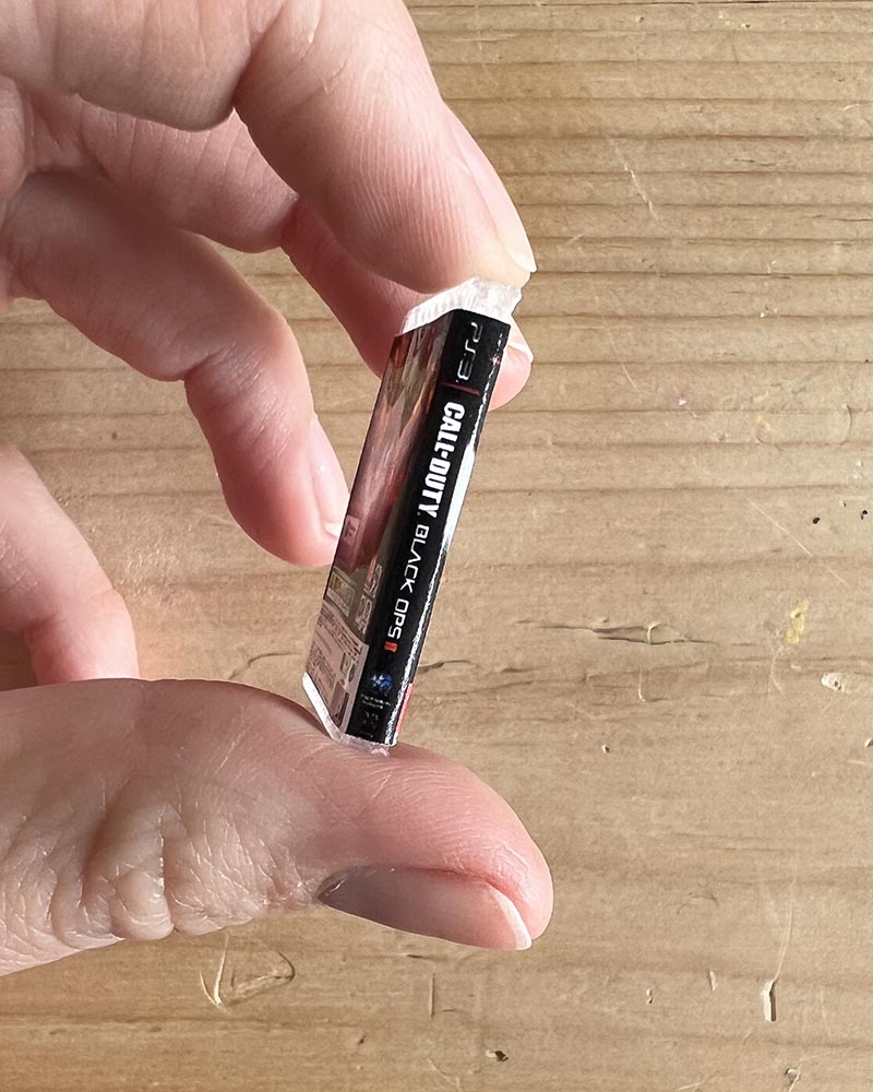 Mini Call of Duty Black ops 2 PS3 game case title spine