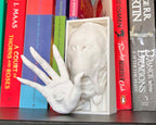 Pale Man book nook inspired by Pan’s Labyrinth 3D printed horror fantasy shelf insert with eye-in-hand design Gothic bookshelf décor featuring Pale Man creature Handmade book nook gift for Pan’s Labyrinth fans Dark fantasy book nook insert for horror collectors