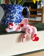 Pink Love Heart Dragon Shelf Sitter