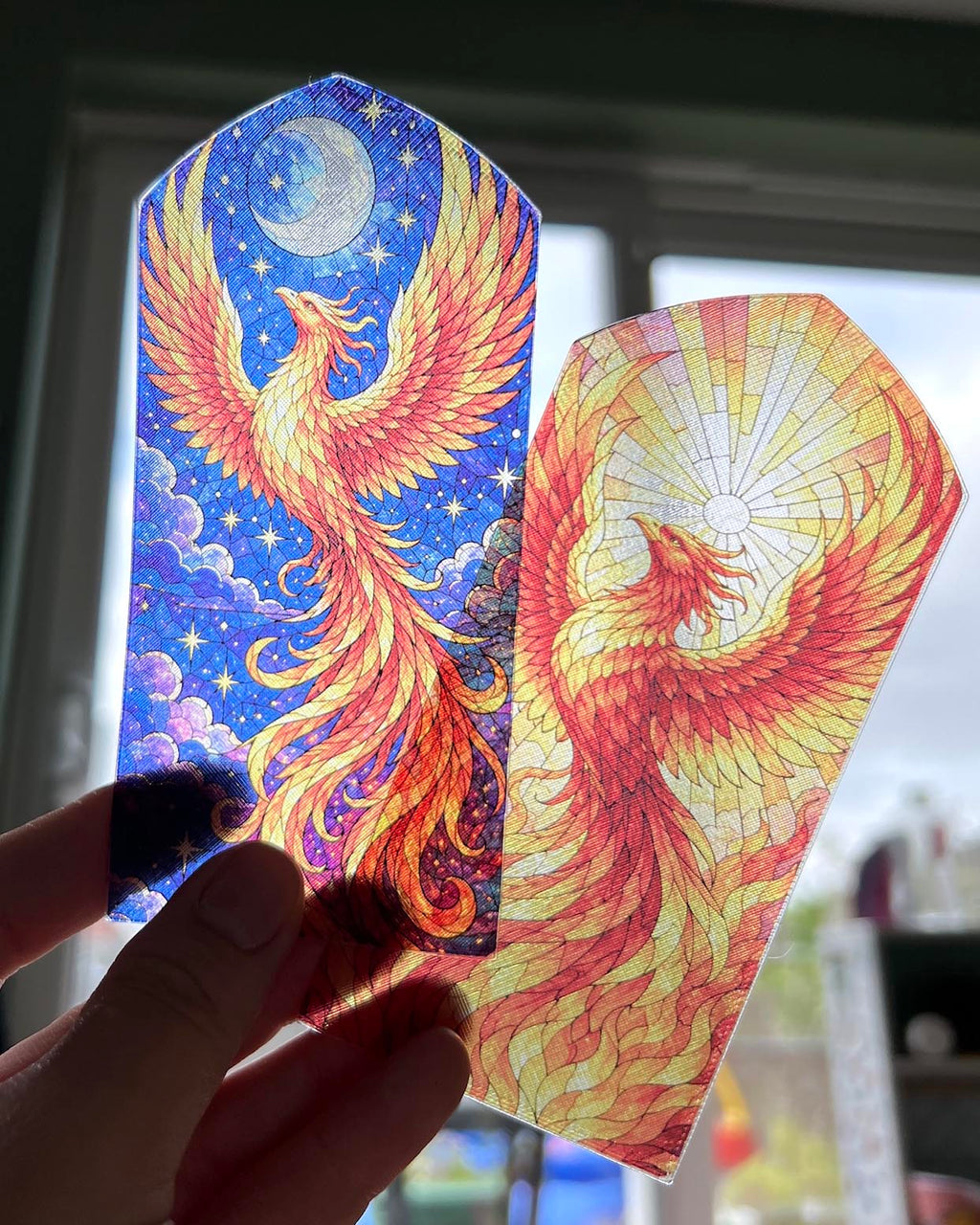 Pheonix Stained Glass Bookmarks