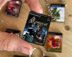 Resident evil 4 playstation 2 retro mini game case keychain