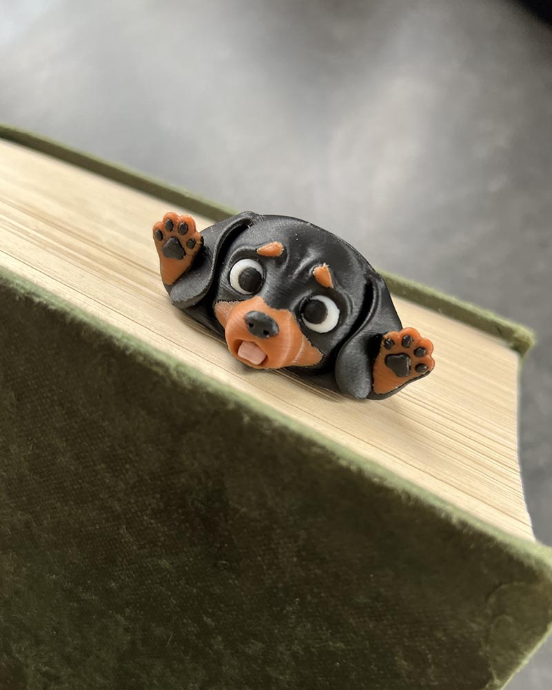 Sausage Dog Squashed Bookmark | Squishmarks