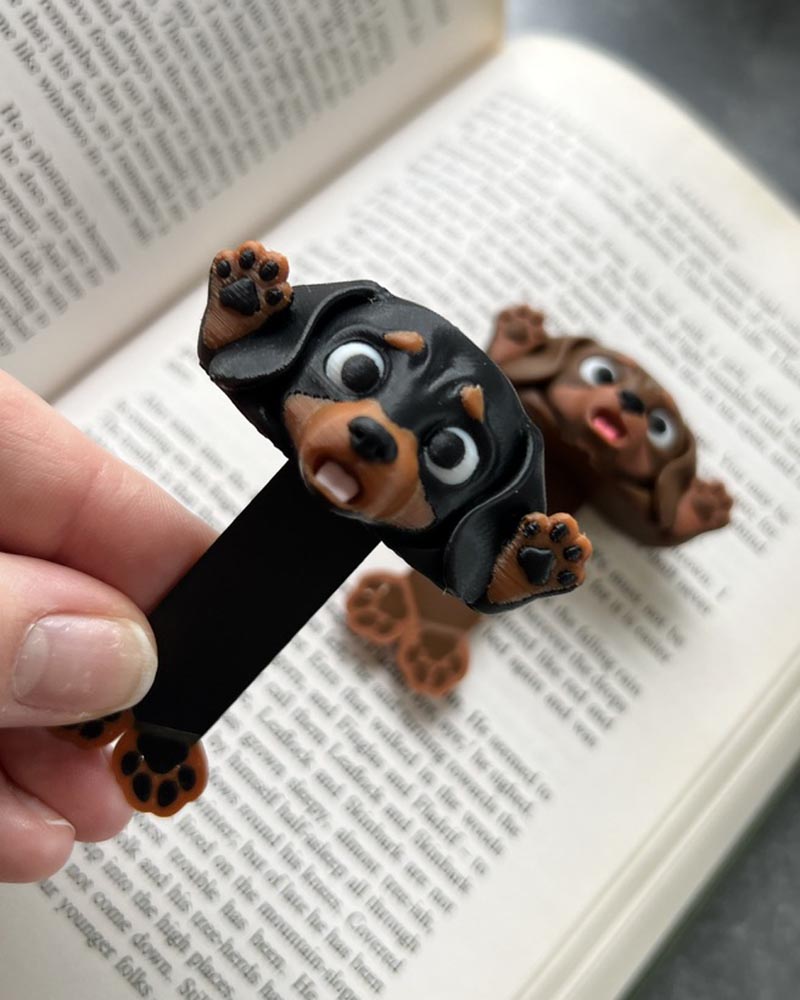 Sausage Dog Squashed Bookmark | Squishmarks