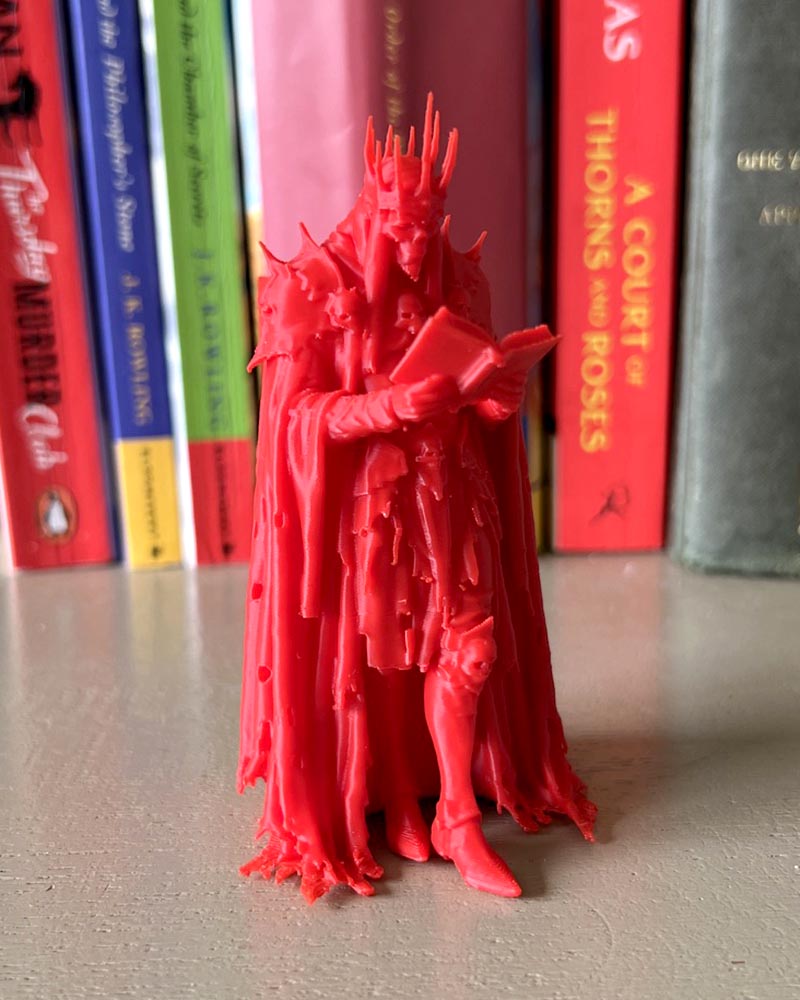 Skeleton King Reading Figure