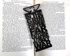Warhammer Bookmark, grim darkness of the far future there is only war, 3D printed black bookmark, Warhammer fan gift