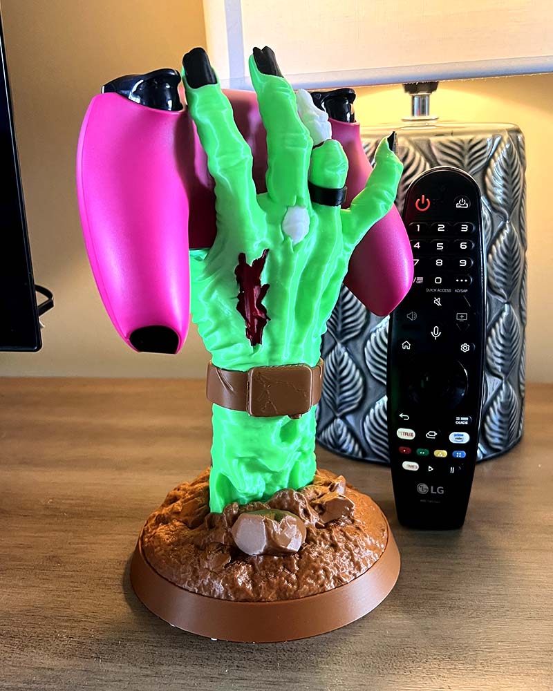 Zombie Hand Controller Holder – Horror Gaming Stand