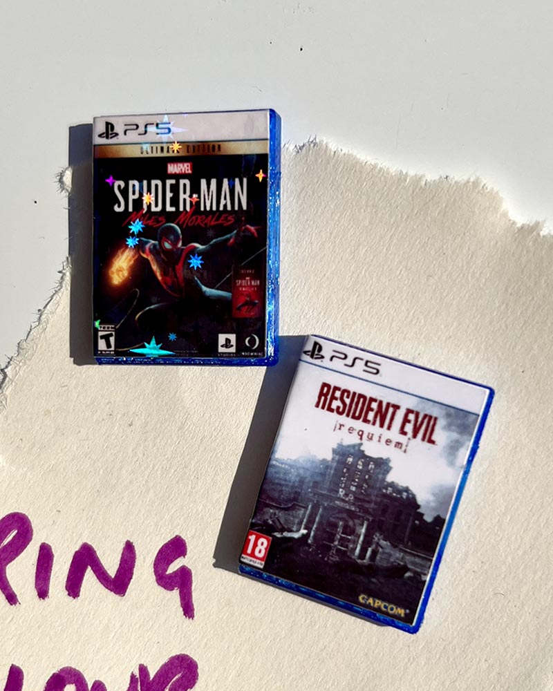 mini playstation 5 game case fridge magnets