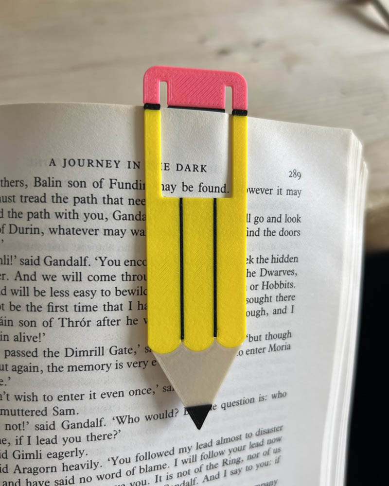Pencil Clip Bookmark