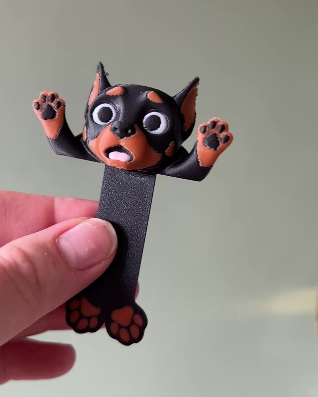 Doberman Squashed Bookmark | Squishmarks
