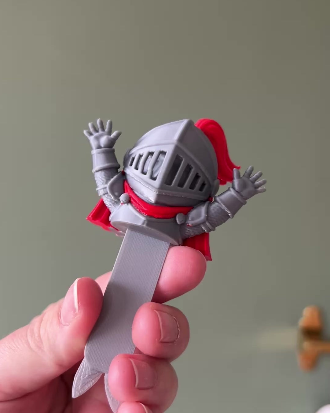 Medieval Knight Squashed Bookmark | Squishmarks