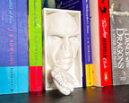 Voldemort book nook with snake and Elder Wand 3D printed Harry Potter inspired shelf insert Voldemort Dark wizard bookshelf décor with snake and wand Voldemort book nook gift for Harry Potter fans Wizarding world villain book nook insert for fantasy collectors