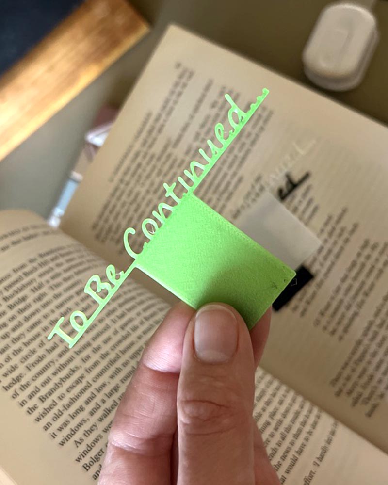 to be continued bookmark book lover gift, reader gift unique bookmark UK made gift book club gift.
